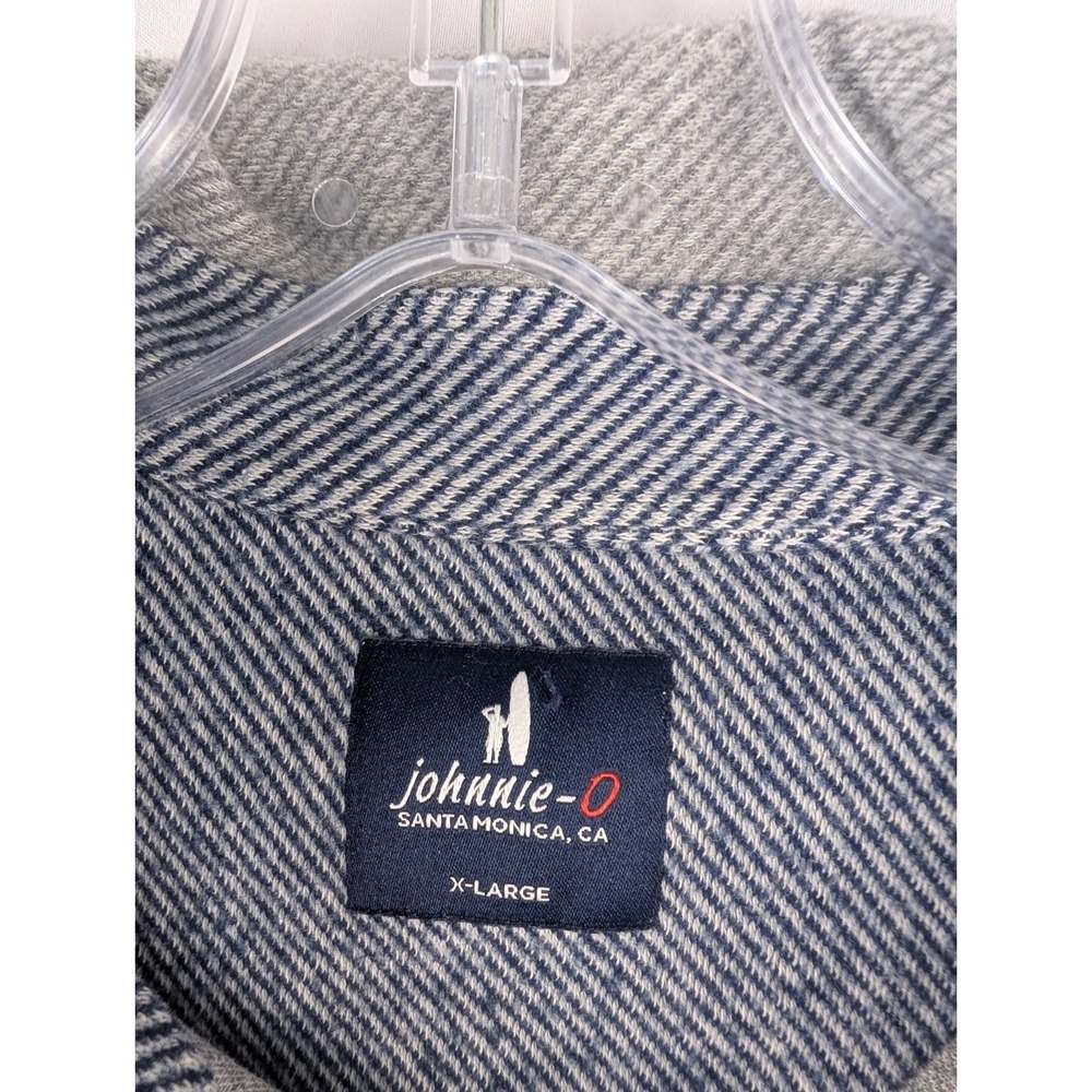 Johnnie-O Middleton Cotton Stretch Knit ‎ Pullover Mens XL Light Gray - Picture 5 of 10